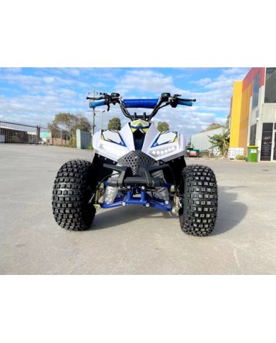 125CC ATV Quad Sport Dirt Bike 4 Wheel Buggy Go kart Rear Rack Semi Auto 1+1 BLUE