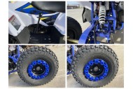 125CC ATV Quad Sport Dirt Bike 4 Wheel Buggy Go kart Rear Rack Semi Auto 1+1 BLUE