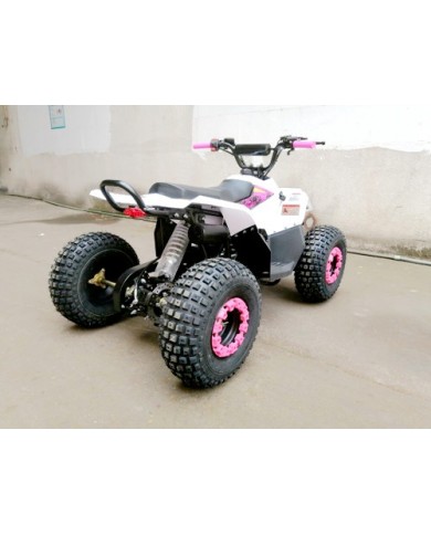 125CC ATV Quad Sport Dirt Bike 4 Wheel Buggy Go kart Rear Rack Semi Auto 1+1 PINK