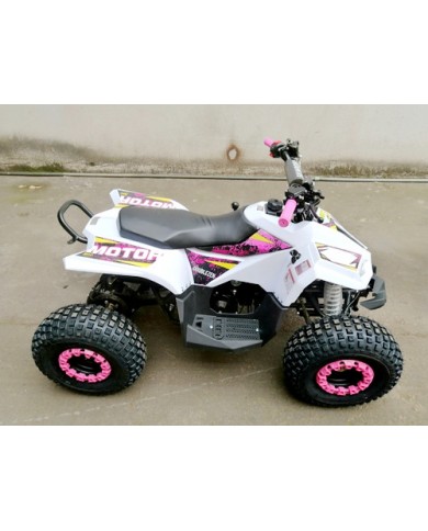 125CC ATV Quad Sport Dirt Bike 4 Wheel Buggy Go kart Rear Rack Semi Auto 1+1 PINK