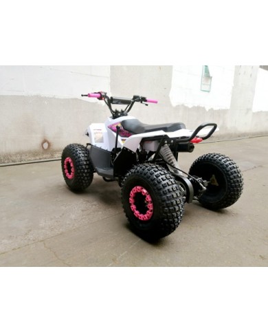 125CC ATV Quad Sport Dirt Bike 4 Wheel Buggy Go kart Rear Rack Semi Auto 1+1 PINK