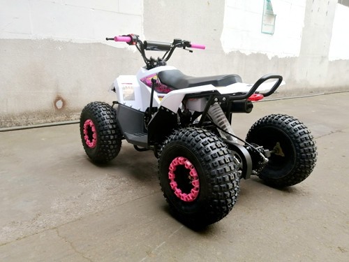 125CC ATV Quad Sport Dirt Bike 4 Wheel Buggy Go kart Rear Rack Semi Auto 1+1 PINK