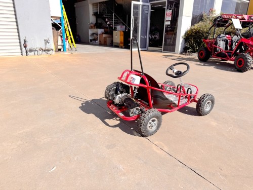 Brand New 49cc Mini Go Kart 4 Wheeler Kids 2 Stroke Buggy Quad Atv Red