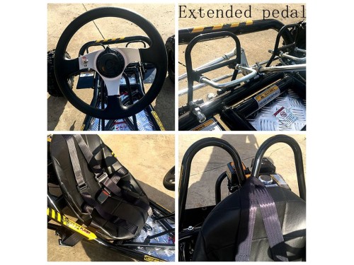 200CC 6.5HP Go Kart Dune Buggy QUAD 4 Stroke Upgraded Adult/Kids Sizes