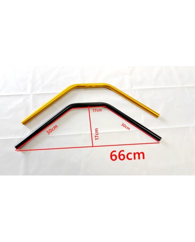 handlebar 660mm 22mm 3mm Thickness Steel Handle Bar drift trike Gold black