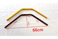 handlebar 660mm 22mm 3mm Thickness Steel Handle Bar drift trike Gold black