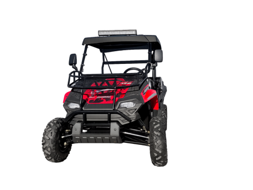 200cc Farm UTV with Manual Dump Bed WorkHorse 200 EFI Alloy Rim Hard Plastic Roof Led Lights Windscreen
