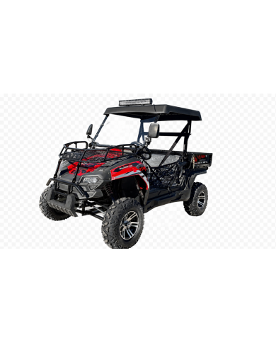 200cc Farm UTV with Manual Dump Bed WorkHorse 200 EFI Alloy Rim Hard Plastic Roof Led Lights Windscreen