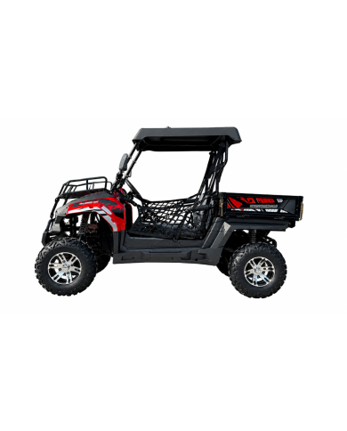 200cc Farm UTV with Manual Dump Bed WorkHorse 200 EFI Alloy Rim Hard Plastic Roof Led Lights Windscreen