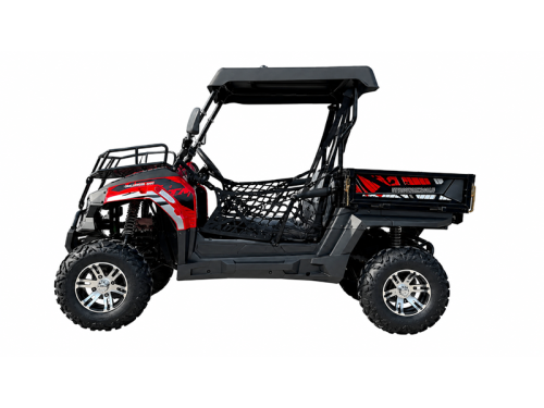 200cc Farm UTV with Manual Dump Bed WorkHorse 200 EFI Alloy Rim Hard Plastic Roof Led Lights Windscreen