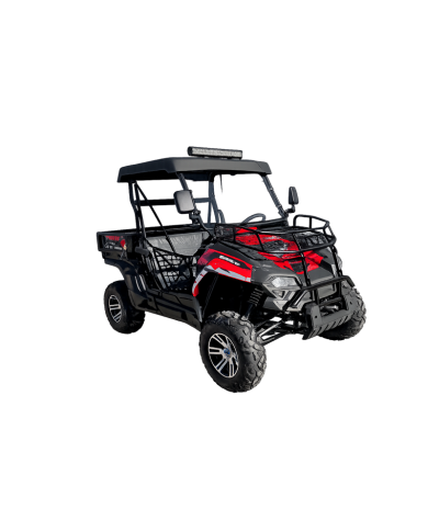 200cc Farm UTV with Manual Dump Bed WorkHorse 200 EFI Alloy Rim Hard Plastic Roof Led Lights Windscreen