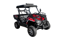 200cc Farm UTV with Manual Dump Bed WorkHorse 200 EFI Alloy Rim Hard Plastic Roof Led Lights Windscreen