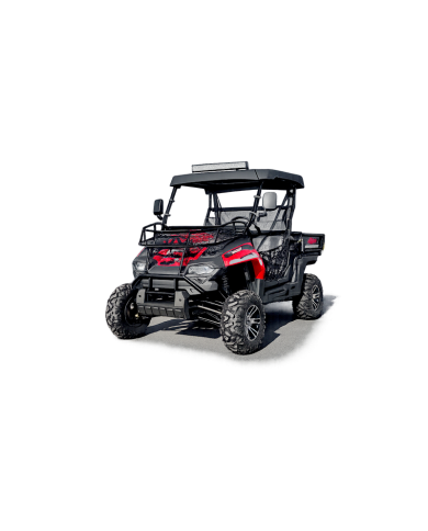 200cc Farm UTV with Manual Dump Bed WorkHorse 200 EFI Alloy Rim Hard Plastic Roof Led Lights Windscreen