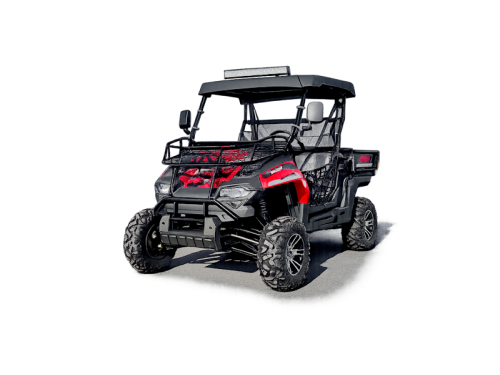 200cc Farm UTV with Manual Dump Bed WorkHorse 200 EFI Alloy Rim Hard Plastic Roof Led Lights Windscreen