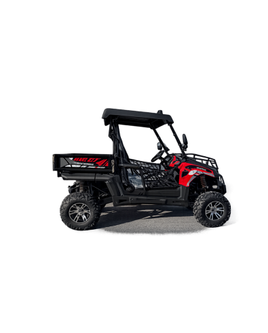200cc Farm UTV with Manual Dump Bed WorkHorse 200 EFI Alloy Rim Hard Plastic Roof Led Lights Windscreen