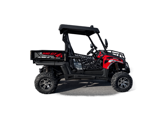 200cc Farm UTV with Manual Dump Bed WorkHorse 200 EFI Alloy Rim Hard Plastic Roof Led Lights Windscreen