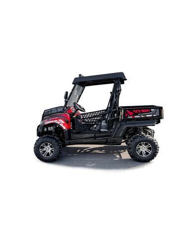 200cc Farm UTV with Manual Dump Bed WorkHorse 200 EFI Alloy Rim Hard Plastic Roof Led Lights Windscreen