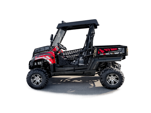 200cc Farm UTV with Manual Dump Bed WorkHorse 200 EFI Alloy Rim Hard Plastic Roof Led Lights Windscreen