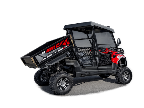 200cc Farm UTV with Manual Dump Bed WorkHorse 200 EFI Alloy Rim Hard Plastic Roof Led Lights Windscreen