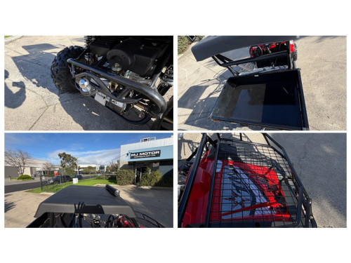 200cc Farm UTV with Manual Dump Bed WorkHorse 200 EFI Alloy Rim Hard Plastic Roof Led Lights Windscreen