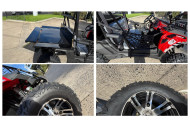 200cc Farm UTV with Manual Dump Bed WorkHorse 200 EFI Alloy Rim Hard Plastic Roof Led Lights Windscreen