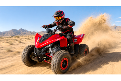 150CC ATV Sport Quad 4 Wheel Buggy Semi Auto ZOOMER red kids Adults Off-road