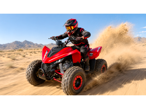 150CC ATV Sport Quad 4 Wheel Buggy Semi Auto ZOOMER red kids Adults Off-road