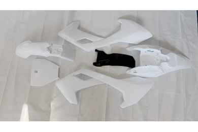 White Plastics Guard Fairing Fender Kit  125cc PIT PRO Dirt Bike Dingo