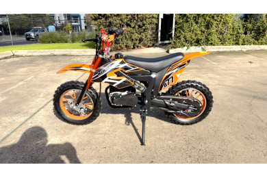 MX49 49CC DIRT BIKE KIDS PEE WEE MOTORCYCLE ATV 50CC HYDRAULIC BRAKES ORANGE