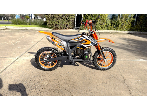 MX49 49CC DIRT BIKE KIDS PEE WEE MOTORCYCLE ATV 50CC HYDRAULIC BRAKES ORANGE