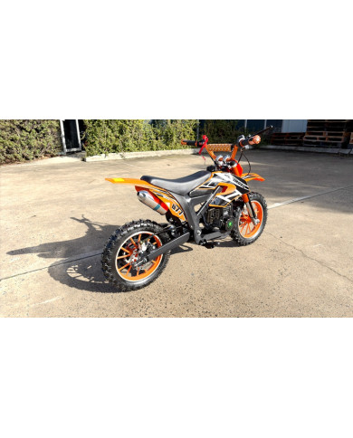 MX49 49CC DIRT BIKE KIDS PEE WEE MOTORCYCLE ATV 50CC HYDRAULIC BRAKES ORANGE