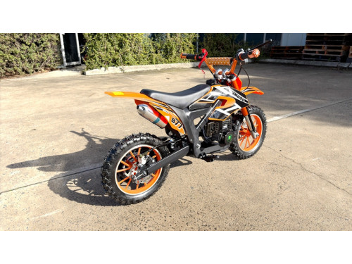 MX49 49CC DIRT BIKE KIDS PEE WEE MOTORCYCLE ATV 50CC HYDRAULIC BRAKES ORANGE