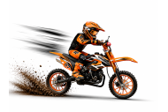 MX49 49CC DIRT BIKE KIDS PEE WEE MOTORCYCLE ATV 50CC HYDRAULIC BRAKES ORANGE