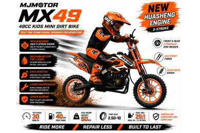 MX49 49CC DIRT BIKE KIDS PEE WEE MOTORCYCLE ATV 50CC HYDRAULIC BRAKES ORANGE