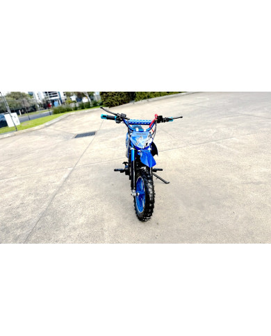 MX49 49CC DIRT BIKE KIDS PEE WEE MOTORCYCLE ATV 50CC HYDRAULIC BRAKES BLUE