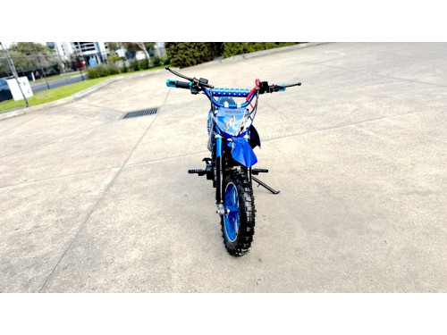 MX49 49CC DIRT BIKE KIDS PEE WEE MOTORCYCLE ATV 50CC HYDRAULIC BRAKES BLUE