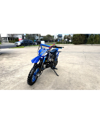 MX49 49CC DIRT BIKE KIDS PEE WEE MOTORCYCLE ATV 50CC HYDRAULIC BRAKES BLUE