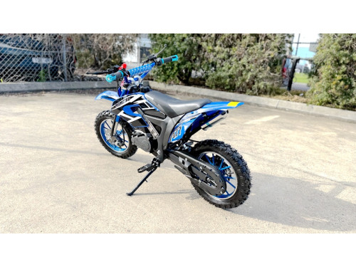 MX49 49CC DIRT BIKE KIDS PEE WEE MOTORCYCLE ATV 50CC HYDRAULIC BRAKES BLUE