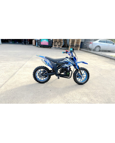 MX49 49CC DIRT BIKE KIDS PEE WEE MOTORCYCLE ATV 50CC HYDRAULIC BRAKES BLUE