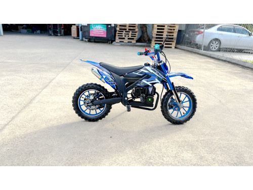 MX49 49CC DIRT BIKE KIDS PEE WEE MOTORCYCLE ATV 50CC HYDRAULIC BRAKES BLUE