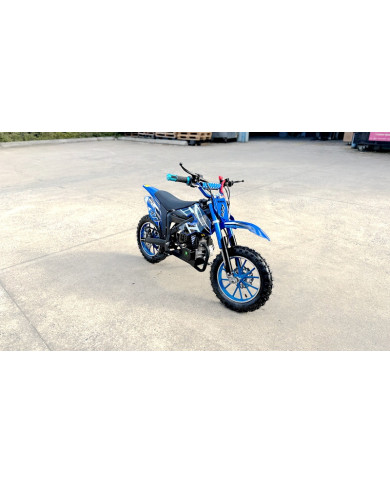 MX49 49CC DIRT BIKE KIDS PEE WEE MOTORCYCLE ATV 50CC HYDRAULIC BRAKES BLUE