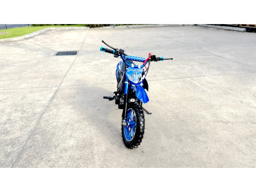 MX49 49CC DIRT BIKE KIDS PEE WEE MOTORCYCLE ATV 50CC HYDRAULIC BRAKES BLUE