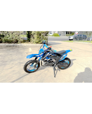 MX49 49CC DIRT BIKE KIDS PEE WEE MOTORCYCLE ATV 50CC HYDRAULIC BRAKES BLUE