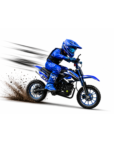 MX49 49CC DIRT BIKE KIDS PEE WEE MOTORCYCLE ATV 50CC HYDRAULIC BRAKES BLUE