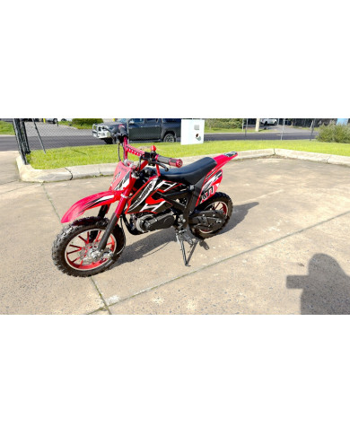 MX49 49CC DIRT BIKE KIDS PEE WEE MOTORCYCLE ATV 50CC HYDRAULIC BRAKES RED