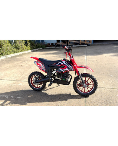 MX49 49CC DIRT BIKE KIDS PEE WEE MOTORCYCLE ATV 50CC HYDRAULIC BRAKES RED