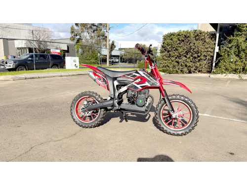 MX49 49CC DIRT BIKE KIDS PEE WEE MOTORCYCLE ATV 50CC HYDRAULIC BRAKES RED