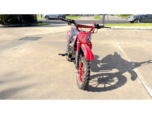 MX49 49CC DIRT BIKE KIDS PEE WEE MOTORCYCLE ATV 50CC HYDRAULIC BRAKES RED