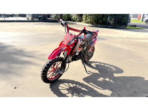 MX49 49CC DIRT BIKE KIDS PEE WEE MOTORCYCLE ATV 50CC HYDRAULIC BRAKES RED
