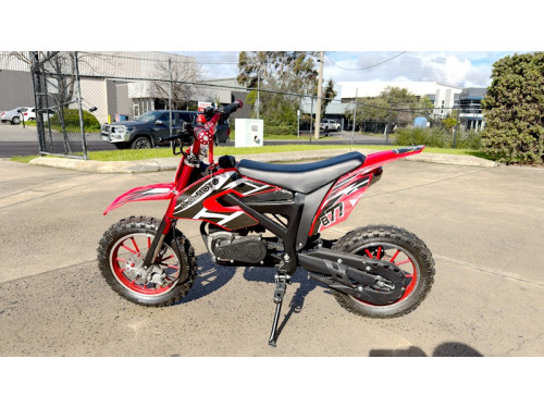 MX49 49CC DIRT BIKE KIDS PEE WEE MOTORCYCLE ATV 50CC HYDRAULIC BRAKES RED